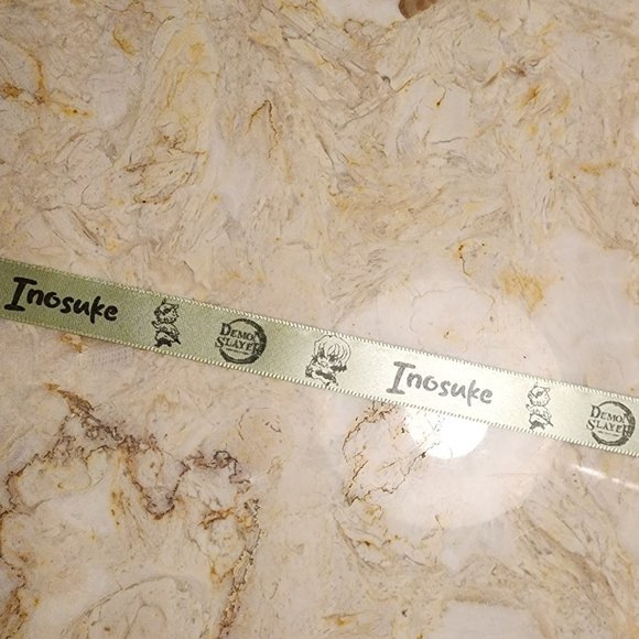 Printed Ribbons - Olive - Inosuke - 20 metres - Picture 1 of 5